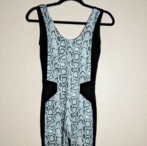 Asos animal print bodysuit/ jumpsuit size 4x32